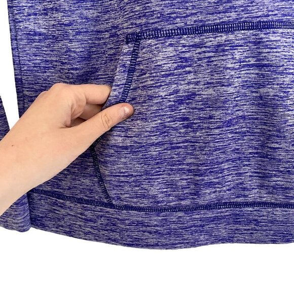 Under Armour purple and pink hooded sweatshirt fleece hoodie pockets comfortable - Picture 2 of 6